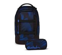 Satch Pack of 2 School Backpack with Pencil Case, Seismic Blue, 45 x 30 x 27 cm, Modern, ergonomic