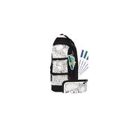 Satch Pack Set School Backpack Set, 2-Piece from 5th Class Ergonomic 30L Storage Space with Pencil Box and Pens Artist Edition - Black