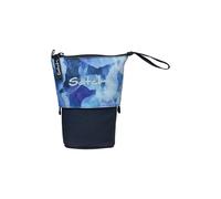 satch Pencil Slider Extra Large with Divider Zip Pocket Pen Holder Set Square Viewing Window for Schedule Blurry Sky Dark Blue