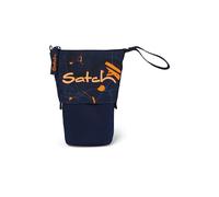 Satch Pencil Slider Extra Large with Divider Zip Pocket Pen Holder Set Square Viewing Window for Urban Journey Timetable - Dark Blue
