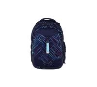 satch school backpack with laptop compartment Match Purple Laser dark blue
