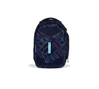 satch school backpack with laptop compartment Match Purple Laser dark blue | Ergonomic, expandable to 35 L, stable and with extra front pocket for optimally organised school items from the 5th Class
