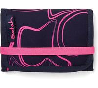 Satch Wallet 13x9x2 cm Recycled Polyester Pink Supreme Black Fuchsia