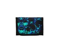 satch Wallet for Boys and Girls with Window, Coin Pocket and Note Compartment, Caleido Blue - Black, One Size