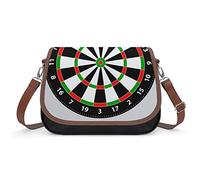 Satchel Bag For Women Game Target Dart Board Waterproof Leather Crossbody Handbag Messenger Bag For Ladies