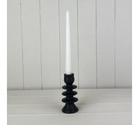 Satchville Black Ceramic Candle Holders