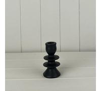 Satchville Black Ceramic Candle Holders