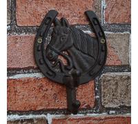 Satchville Cast Iron Horse Shoe Coat Hooks