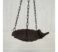 Satchville Cast Iron Round Plate Bird Feeder With Chain