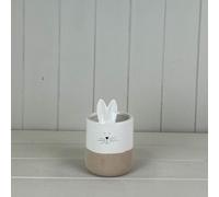 Satchville Ceramic White Rabbit Pot
