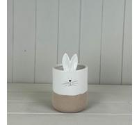 Satchville Ceramic White Rabbit Pot