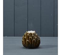 Satchville Green Ceramic Flower Tealight