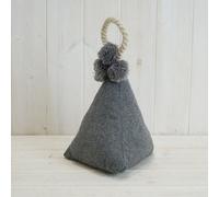 Satchville Grey Triangle Doorstop