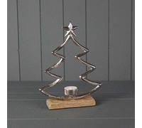 Satchville Metal Tree Tealight Holder