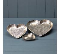 Satchville Silver Heart Shape Plate