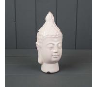 Satchville White Ceramic Budha Head