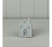 Satchville White Ceramic House Tealight Holder