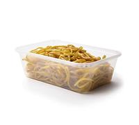 Satco 20 x Heavy Duty Plastic Food Grade Safe Storage Containers & Lids - 500ml - (S)