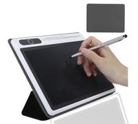 SatcOp 9 Inch LCD Writing Pad drawing pad Black, Sketching Board lcd drawing board with Faux Leather Case, No Dust No Ink, Write over 100000 Times for Work or Study eWriters