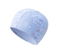 Satdflie Kids Swim Caps Toddler Waterproof Elastic Breathable Cap Protection Bathing Pool Children Cartoon Swimming Hat for Long/Short Hair Boys Girls，Blue, One Size