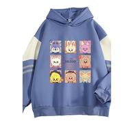 Satdflie Stray Kids Hoodies Printed Sweatshirt for Men Women,Bangchan Hyunjin Jisung Changbin Minho Seungmin Jeongin Long Sleeves Casual Pullover Cozy Hooded Tops, Color/12, XXL