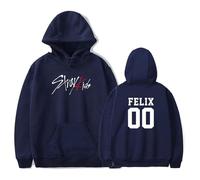 Satdflie Stray Kids Unisex Hoodies Printed Sweatshirt for Men Women Long Sleeves Casual Pullover Warm Cozy Hooded Tops, for Fans Christmas, Color/22, S