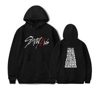 Satdflie Stray Kids Unisex Hoodies Printed Sweatshirt for Men Women Long Sleeves Casual Pullover Warm Cozy Hooded Tops, for Fans Christmas, Color/4, L
