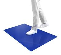 SATECH Sticky/Tacky/Adhesive Mat 18" x 36" Blue(Case of 4 Mats,30 Sheets Each) for Cleanroom Laboratory Hospital Construction Pets