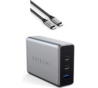 SATECHI 100W USB C GaN Charging Station and USB4 V2 Pro Cable Bundle Dual USB C PD 240W 120Gbps 8K Display Charging Solution