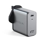 SATECHI 100W USB-C PD Wall Charger Block - Powerful GaN Tech - Compatible with for MacBook Air & Pro, iPad Air & Pro, iPhone 17, 16, 15, Windows, Surface, ThinkPad & More