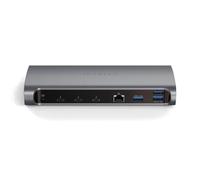 SATECHI 12-in-1 Thunderbolt 4 Docking Station, 96W, HDMI, 40Gbps | 3x Thunderbolt 4 Ports at 40Gbps, 4x USB-A 10Gbps, 4K@60Hz, Ethernet, SD card reader, audio, for Mac and Windows