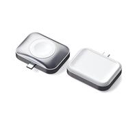 SATECHI 2-in-1 USB-C Portable Apple Watch and AirPods Wireless Charger, Dual Sided Magnetic Apple Watch Travel Charger for Series 11 to 1/SE and Ultra 3/2, AirPods 1/2/3/4/Pro
