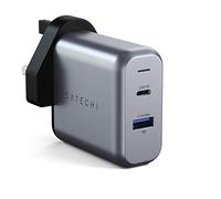 SATECHI 30W Dual Port Wall Charger Adaptor with USB-C PD & USB 3.0 Port - Compatible with iPad Air & Pro M5 M4 M3 M2, iPhone 17, 16, 15 to 12 Series and More