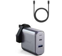 SATECHI 30W Dual Port Wall Charger and Thunderbolt 4 Cable Bundle USB C PD 240W 40Gbps 8K 60Hz Charging and Data Solution