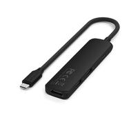 SATECHI 4-in-1 Slim Plus USB-C Hub, 100 W PD, 4K@60 Hz HDMI, Black