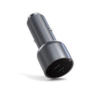 Satechi 40W Dual USB-C PD Car Charger - 20W + 20W Power Delivery - Compatible with 2021 iPad Pro M1, 2020 iPad Air, iPhone 16 Pro Max/16 Pro/16/16 Plus, iPhone 15 Pro Max/15 Pro/15/15 Plus and More