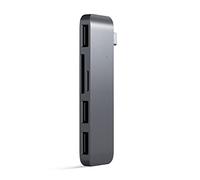 SATECHI 5-in-1 USB-C Combo Hub, 3 × USB-A 3.0, Space Grey | 3 × USB-A 3.0 Ports, SD/microSD readers, aluminium dongle, designed for MacBook Air/Pro/Neo & more
