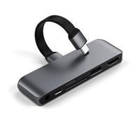 SATECHI 6-in-1 USB-C Mobile Pro Hub with PD 60W, 4K@60Hz HDMI, USB 3.0, Micro/SD Card Readers and 3.5 mm Audio Jack for MacBook Air & Pro M5 M4, Laptop, iPad, iPhone, Tablet and More