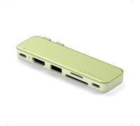 SATECHI 6 in 2 Snap USB-C Hub for MacBook Neo, 45 W PD, HDMI, Citrus