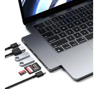 SATECHI 7-in-1 USB-C Hub Multiport Adapter Pro Slim, USB C Dongle, 100W Charging, 4K HDMI, USB 4, USB 3.2 Gen 2, SD/Micro Card reader for Mac, MacBook Air/Pro M4/M3/M2/M1 - Space Grey