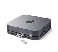 SATECHI 7-in-1 USB-C Hub Stand for Mac Mini M2/M1, Space Grey