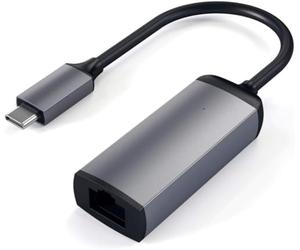 SATECHI Aluminium Type C Gigabit Ethernet Adaptor, Compact and Fast for MacBook Air & Pro M5 M4 M3, iPad Air & Pro M5 M4 M3, iPad Mini, iPhone 17, 16, 15, Surface, ThinkPad & More - Space Grey