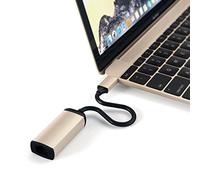 SATECHI Aluminium Type C Gigabit Ethernet Adaptor, Compact and Fast for MacBook Air & ProM5 M4 M3, iPad Air & Pro M5 M4 M3, iPad Mini, iPhone 17, 16, 15, Surface, ThinkPad & More - Gold