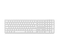 Satechi Aluminum Wireless Bluetooth Keyboard with Numeric Keypad - Multi-Device for MacBook Air & Pro M4 M3, iPad Air & Pro M4 M3, Mac Mini, iMac, iPhone 17, 16, 15 (British Layout)