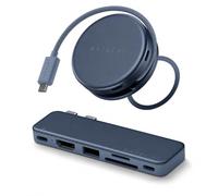 SATECHI Bundle OntheGo 5-in-1 USB-C Hub and 6-in-2 USB-C Snap Hub (Indigo) Bundle