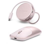 Satechi Bundle Slim EX Wireless Mouse and OntheGo 5-in-1 USB-C Hub (Blush) Bundle