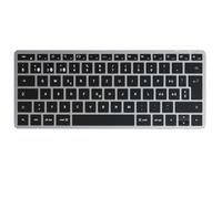 Satechi Compact Slim X1 Spanish Backlit Bluetooth Keyboard without Num Pad, Grey