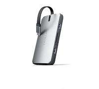 SATECHI Docking Station 9-in-1, USB-C Hub Multiport Adaptor, 4K@60Hz HDMI, 100W USBC PD Charging, USB-C Data, 2x USB-A, Gigabit Ethernet, Micro/SD, VGA, for MacBook Pro & Air, Windows - Space Grey