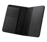 Satechi Passport Holder for Travel with Find My, Passport Cover with 4 Card Holder, Wireless Charging, and RFID Protection - Travel Essential Synthetic Material (PU) Passport Holder