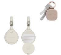 SATECHI FindAll Smart Luggage Tag with Apple Find My TSA Friendly Airport Tracking Sand and FindAll Keychain Wireless Rechargeable Location Tracker with Left Behind Alerts Desert Rose Bundle
